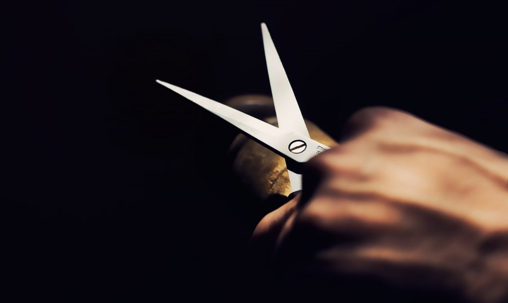 Male grooming Barber shop scissors