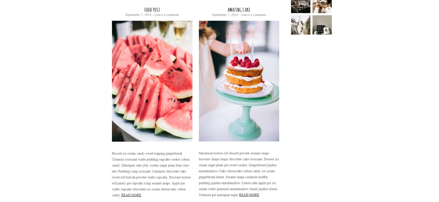 Blog theme
