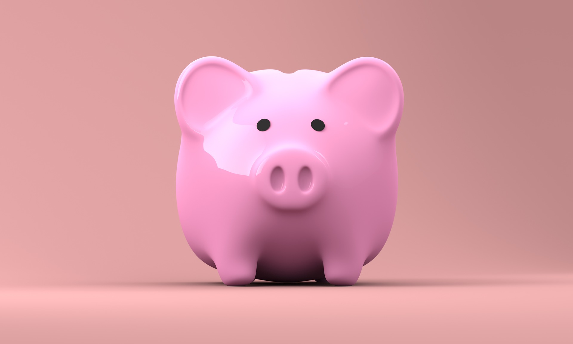 Pink Piggy Bank for Investments