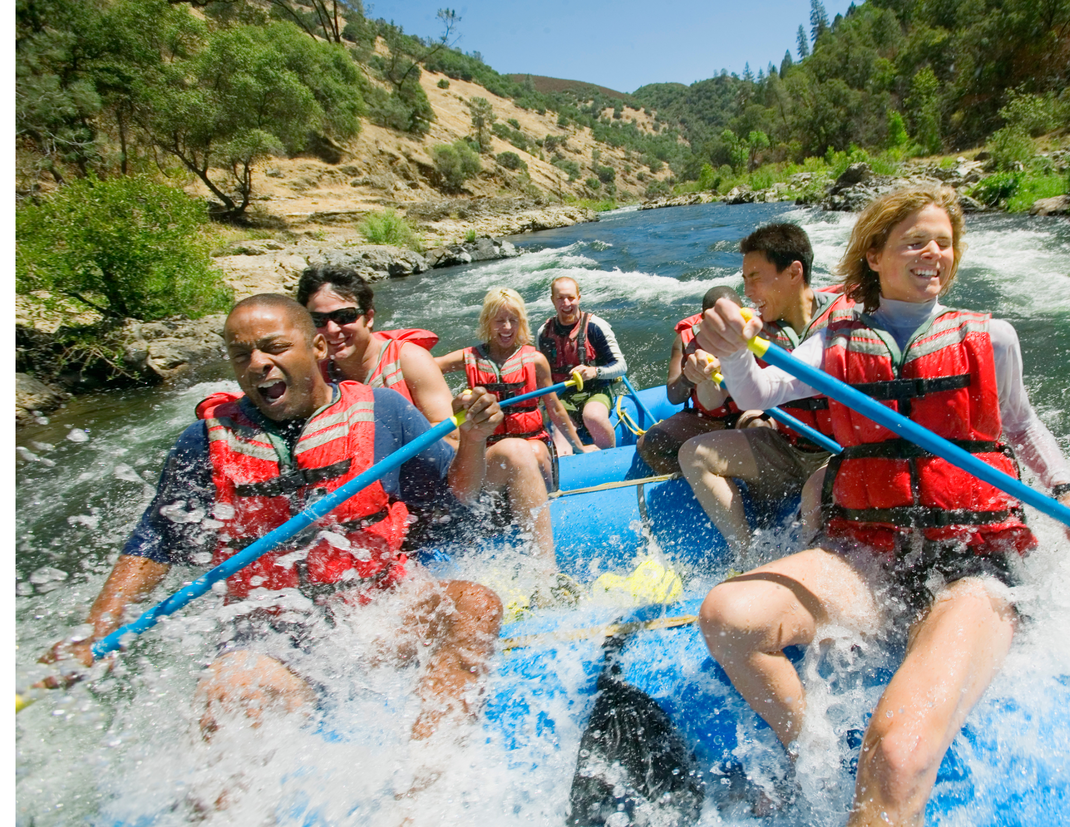 Holiday insurance for white water rafting